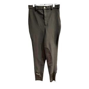 Gutos Black Ribbed Knit Equestrian Riding Breeches, EUC, Girls 16 (16A)